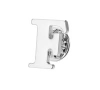 PATIKIL Letter Lapel Pins, Initial Alphabet Collar Pins Letter Brooch Pins for Women Men Shirt Dress Suits Coat Collar, Silver Tone, Letter F
