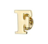 PATIKIL Letter Lapel Pins, Initial Alphabet Letter F Collar Pins Letter Brooch Pins for Women Men Shirt Dress Suits Coat Collar, Gold Tone, Letter F