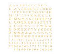 PATIKIL Letter Nail Stickers, 2 Sheet 3D Self-Adhesive English Letter Nail Decal Small Alphabet Art Sticker Metallic Fluorescence Design Manicure for Women DIY Decor, Gold