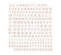 PATIKIL Letter Nail Stickers, 2 Sheet 3D Self-Adhesive English Letter Nail Decal Small Alphabet Art Sticker Metallic Fluorescence Design Manicure for Women DIY Decor, Rose Gold