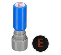 PATIKIL Letter Stamps Self Inking, Character E 7mm Alphabet Teacher Stamp Initial Stamp Mini Ink Stamp for Class Notebook Scrapbooking DIY Craft, Blue Shell