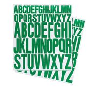 PATIKIL Letter Stickers 1 Inch 2 Inch, 12 Sheets Self Adhesive Alphabet Sticker Vinyl Letter Decals for Mailbox Window Door Cap Decorations, Green