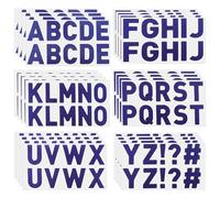 PATIKIL Letter Stickers 1 Inch, 240 Pcs/ 48 Sheets Self Adhesive Vinyl Large Alphabet Number Stickers for Arts DIY Crafts Home Mailbox Bulletin Classroom Decor, Flash Dark Blue