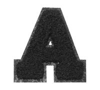 PATIKIL Letters Patches, 1 Pcs Initial Letter A Iron on Patch Embroidered Fabric 2.76 Inch Alphabet Stickers for Clothes Hats Makeup Bags DIY, Black