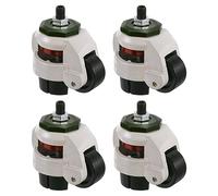 PATIKIL Leveling Stem Casters, 4 Pack Retractable Leveling Feet Machine Caster for Equipment with Ratchet Handle for Workbench, Total Load Capacity 2200 Lbs