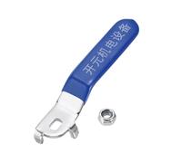 PATIKIL Lever Handle for Ball Valve, 1pcs Metal Valve Handle Total Length 94mm with Hole Size 8x5x3mm for Outdoor Faucet Replacement Repair Hose Bib Blue