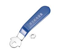 PATIKIL Lever Handle for Ball Valve, 2pcs Metal Valve Handle Total Length 110mm with Hole Size 8x5x3mm for Outdoor Faucet Replacement Repair Hose Bib Blue