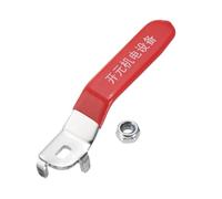 PATIKIL Lever Handle for Ball Valve Total Length 103mm Hole Size 8x5x3mm | 1pcs,Metal Valve Handle,for Outdoor Faucet Replacement Repair Hose Bib,Red