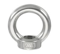 PATIKIL Lifting Eye Nut M18, 1Pcs 304 Stainless Steel Female Thread Nuts Fastener Shoulder Metric Ring for Marine