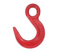 PATIKIL Lifting Hook, Large Opening Crane Hoist Hook Strong Load Bearing 7055 lbs Alloy Steel Chain Hook for Construction Engineering Factory Lifting, 3.2 Ton