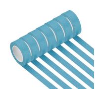 PATIKIL Light Blue Masking Tape 15mm x 13Meter, 7 Rolls Color Code Labeling Painters Tape for Arts Crafts Wall Painting Science Lab Organizing