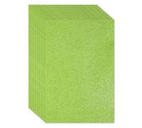 PATIKIL Light Green Shiny EVA Glitter Foam Sheet 11 x 8 Inch 2mm Thick with Back Adhesive Sparkle EVA Glitter Felt for Crafts DIY Project, 10 Pcs
