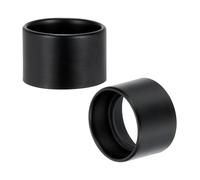 PATIKIL Light Socket Shade Ring, 2pcs E26 E27 Medium Base Metal Sockets Lock Ceramic/Porcelain Sockets with Thread Diameter 1-1/2 Inches for Hanging Lamp Holder, Black 35mm / 1.38"