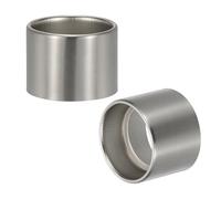 PATIKIL Light Socket Shade Ring, 2pcs E26 E27 Medium Base Metal Sockets Lock Ceramic/Porcelain Sockets with Thread Diameter 1-1/2 Inches for Hanging Lamp Holder, Nickel 40mm / 1.57"