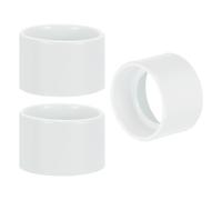 PATIKIL Light Socket Shade Ring, 3pcs E26 E27 Medium Base Metal Sockets Lock Ceramic/Porcelain Sockets with Thread Diameter 1-1/2 Inches for Hanging Lamp Holder, White 35mm / 1.38"