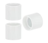 PATIKIL Light Socket Shade Ring, 3pcs E26 E27 Medium Base Metal Sockets Lock Ceramic/Porcelain Sockets with Thread Diameter 1-1/2 Inches for Hanging Lamp Holder, White 50mm / 1.97"