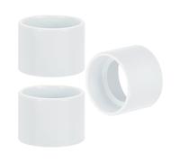 PATIKIL Light Socket Shade Ring, 3pcs E26 E27 Medium Base Metal Sockets Lock Ceramic/Porcelain Sockets with Thread Diameter 1-1/2 Inches for Hanging Lamp Holder, White 40mm / 1.57"