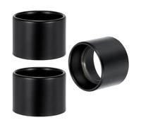 PATIKIL Light Socket Shade Ring, 3pcs E26 E27 Medium Base Metal Sockets Lock Ceramic/Porcelain Sockets with Thread Diameter 1-1/2 Inches for Hanging Lamp Holder, Black 40mm / 1.57"
