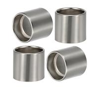 PATIKIL Light Socket Shade Ring, 4pcs E26 E27 Medium Base Metal Sockets Lock Ceramic/Porcelain Sockets with Thread Diameter 1-1/2 Inches for Hanging Lamp Holder, Nickel 50mm / 1.97"
