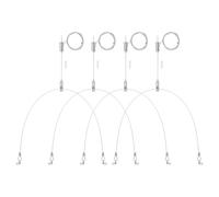 PATIKIL Light Suspend Cable Kit, 1.5m/4.9ft 2 Set Adjustable Ceiling Hanging Wire Cable Kit Panel Hanging Rope Clamp for LED Panel Light Shop Light Fitting Aquarium Lights