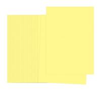 PATIKIL Light Yellow Colored Copy Paper, 100 Sheets 11.7x8.3 A4 19lb/70gsm Double Sided Colorful Print Paper Bulk Sheet DIY Craft Art Projects Supplies for Printer Origami