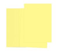 PATIKIL Light Yellow Colored Copy Paper, 50 Sheets 11.7x8.3 A4 19lb/70gsm Double Sided Colorful Print Paper Bulk Sheet DIY Craft Art Projects Supplies for Printer Origami