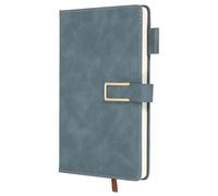PATIKIL Lined Journal Notebook Magnetic 8.3" x 5.7" A5 100 Pages 80 GSM, Gray Blue
