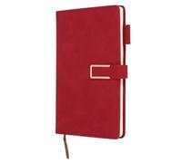 PATIKIL Lined Journal Notebook Magnetic 8.3" x 5.7" A5 100 Pages 80 GSM, Red