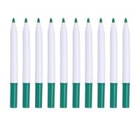 PATIKIL Liquid Chalk Markers, 10 Pcs Chalk Board Dry Wet Erase Pens Fine Tip Washable Window Marker Pens for Blackboard Home Kitchen Fridge Calendar Whiteboard Clear Glass, Dark Green