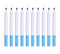 PATIKIL Liquid Chalk Markers, 10 Pcs Chalk Board Dry Wet Erase Pens Fine Tip Washable Window Marker Pens for Blackboard Home Kitchen Fridge Calendar Whiteboard Clear Glass, Light Blue