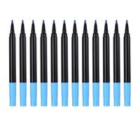 PATIKIL Liquid Chalk Markers, 12 Pcs Chalk Board Dry Wet Erase Pens Fine Tip Washable Window Marker Pens for Blackboard Home Kitchen Fridge Calendar Whiteboard Clear Glass, Sky Blue