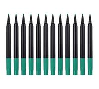 PATIKIL Liquid Chalk Markers, 12 Pcs Chalk Board Dry Wet Erase Pens Fine Tip Washable Window Marker Pens for Blackboard Home Kitchen Fridge Calendar Whiteboard Clear Glass, Dark Green