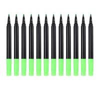 PATIKIL Liquid Chalk Markers, 12 Pcs Chalk Board Dry Wet Erase Pens Fine Tip Washable Window Marker Pens for Blackboard Home Kitchen Fridge Calendar Whiteboard Clear Glass, Grass Green