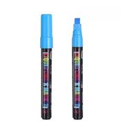 PATIKIL Liquid Chalk Markers, 2Pcs Whiteboard Markers with 7mm Wide Tips Erase Chalk Pens Big Chalkboard Water-Based for Planning Whiteboard, LED Note Board, Blackboard, Mirror, Blue