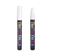 PATIKIL Liquid Chalk Markers, 2Pcs Whiteboard Markers with 7mm Wide Tips Erase Chalk Pens Big Chalkboard Water-Based for Planning Whiteboard, LED Note Board, Blackboard, Mirror, White