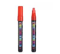 PATIKIL Liquid Chalk Markers, 2Pcs Whiteboard Markers with 7mm Wide Tips Erase Chalk Pens Big Chalkboard Water-Based for Planning Whiteboard, LED Note Board, Blackboard, Mirror, Red