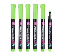 PATIKIL Liquid Chalk Markers, 6Pcs Whiteboard Markers Fine Tip Dry Wipe Pens Colorful Wet Erase Chalk for Whiteboard LED Note Board Blackboard Planning Glass, Green