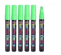 PATIKIL Liquid Chalk Markers, 6Pcs Whiteboard Markers with 7mm Wide Tips Erase Chalk Pens Big Chalkboard Water-Based for Planning Whiteboard, LED Note Board, Blackboard, Mirror, Green