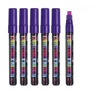 PATIKIL Liquid Chalk Markers, 6Pcs Whiteboard Markers with 7mm Wide Tips Erase Chalk Pens Big Chalkboard Water-Based for Planning Whiteboard, LED Note Board, Blackboard, Mirror, Purple