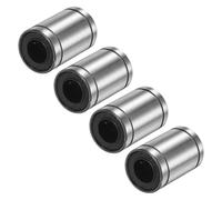 PATIKIL LM10UU Linear Ball Bearings 10mm Bore Dia 19mm OD 29mm Length, 4 Pcs Linear Motion Bushing Double Side Rubber Sealed Rod Liner Shaft Parts for CNC Machine Engraving 3D Printer