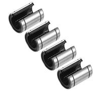 PATIKIL LM20UUOP Open Type Linear Ball Bearings 20mm Bore Dia 32mm OD 42mm Length, 4Pcs Linear Motion Bushing Double Side Rubber Sealed Rod Liner Shaft Parts for CNC Machine 3D Printer