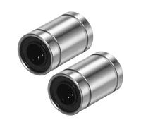 PATIKIL LM6UU Linear Ball Bearings 6mm Bore Dia 12mm OD 19mm Length, 2 Pcs Linear Motion Bushing Double Side Rubber Sealed Rod Liner Shaft Parts for CNC Machine Engraving 3D Printer