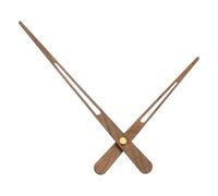 PATIKIL Long Shaft Clock Movement Hand, 185mm Walnut Wooden Hand for 40cm-2mm Short Tail Wall Clock, Quartz Movement Mechanism Repair Replacement Kit for DIY Craft Home Art Decor