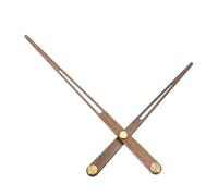 PATIKIL Long Shaft Clock Movement Hand, 185mm Walnut Wooden Hand for 40cm-3mm Long Tail Wall Clock, Quartz Movement Mechanism Repair Replacement Kit for DIY Craft Home Art Decor