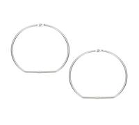 PATIKIL Loose Leaf Binder Rings, 6 Inch 2 Pcs Metal Book Binding Rings D-Shaped with Nickel Plated Key Ring for Index Cards Paper Photos Files DIY Craft Home Office, Silver