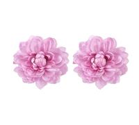 PATIKIL Lotus Flower Curtain Tiebacks, 2 Pcs Artificial Floral Curtain Tie Clips, Modern Curtain Holder Buckles, Window Drapery Decorative Clips for Home, Room, Office, Purple