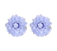 PATIKIL Lotus Flower Curtain Tiebacks, 2 Pcs Artificial Floral Curtain Tie Clips, Modern Curtain Holder Buckles, Window Drapery Decorative Clips for Home, Room, Office, Sky blue