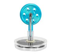 PATIKIL Low Temperature Stirling Engine, Heat Engine Model Steam Motor Metal Education Physics Science Demonstration Toy for Desktop Gift Friends, Lake Blue