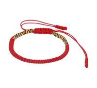 PATIKIL Lucky Handmade Braided Rope String Bracelet,Round Adjustable Prayer Protection Bracelet for Women Anniversary Jewelry Gifts, Mixed Color Red