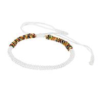 PATIKIL Lucky Handmade Braided Rope String Bracelet, Round Adjustable Prayer Protection Bracelet for Women Anniversary Jewelry Gifts, Mixed Color White